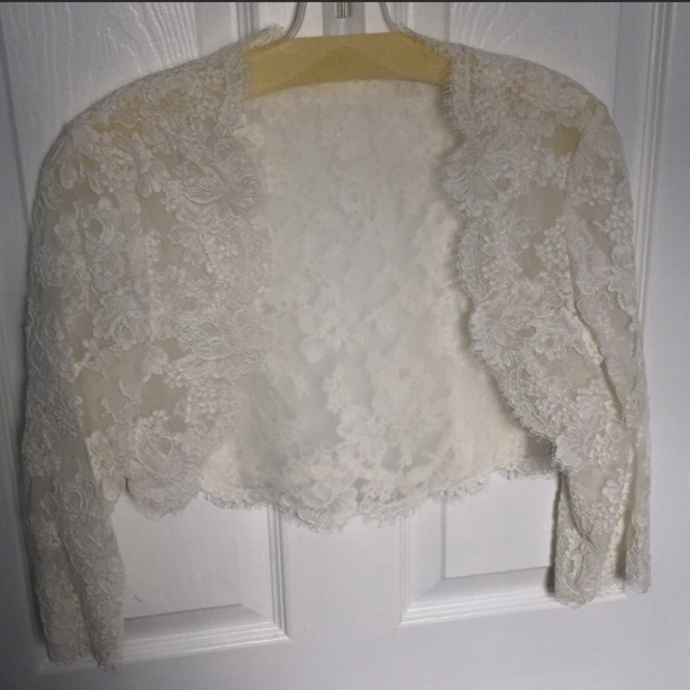 Gorgeous ivory wedding bolero.